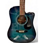 Used Takamine EG330C-OBB Ocean Blue Burst Acoustic Electric Guitar