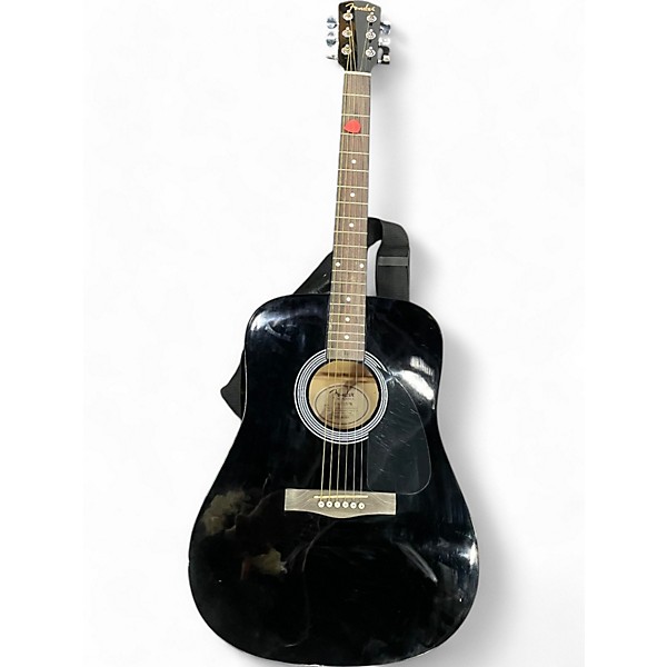 Used Fender FA-115PK Black Acoustic Guitar