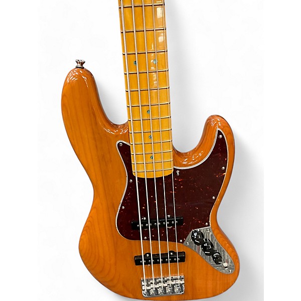 Used 2023 Fender AMERICAN PROFESSIONAL II JAZZ V ROASTED PINE Electric Bass Guitar