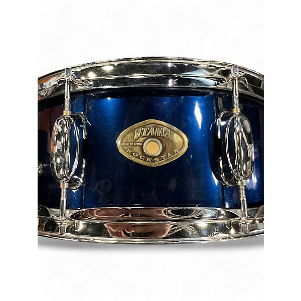 Used TAMA 14X5.5 Rockstar Series Snare DARK BLUE Drum