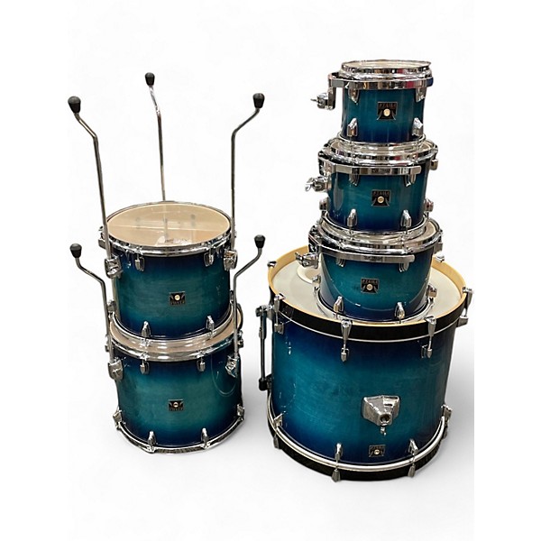 Used TAMA 6 Piece SUPERSTAR CLASSIC BLUE LACQUER BURST Drum Kit