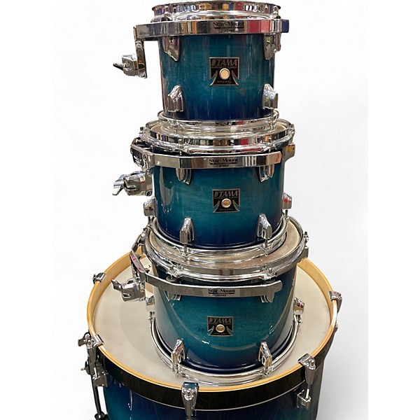 Used TAMA 6 Piece SUPERSTAR CLASSIC BLUE LACQUER BURST Drum Kit