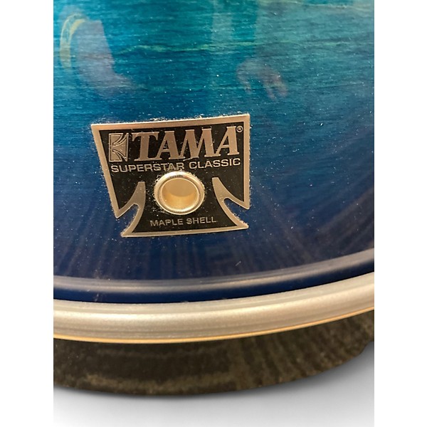 Used TAMA 6 Piece SUPERSTAR CLASSIC BLUE LACQUER BURST Drum Kit