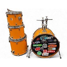 Used Yamaha 4 Piece DP SERIES Orange Drum Kit