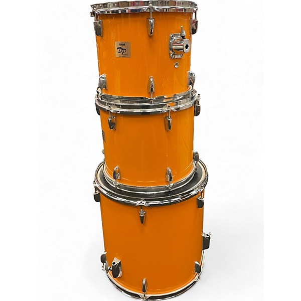 Used Yamaha 4 Piece DP SERIES Orange Drum Kit