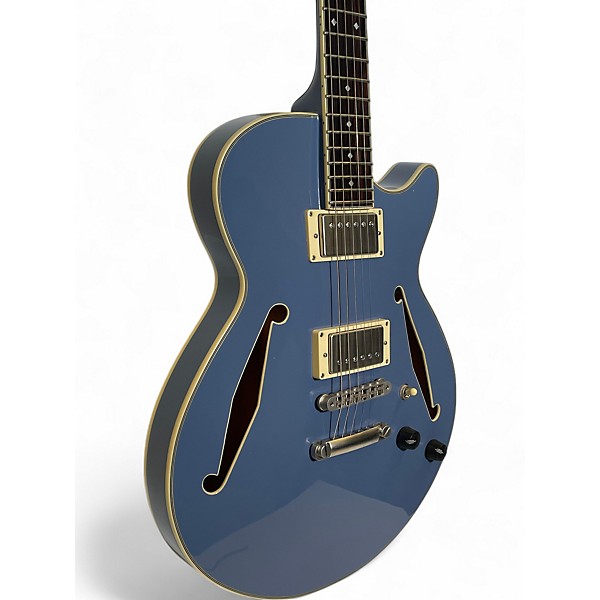 Used D'Angelico EX-SS Blue Hollow Body Electric Guitar