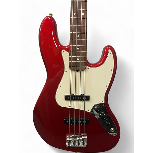 Used Fender American Professional Jazz Bass Candy Apple Red Electric Bass Guitar