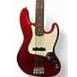 Used Fender American Professional Jazz Bass Candy Apple Red Electric Bass Guitar