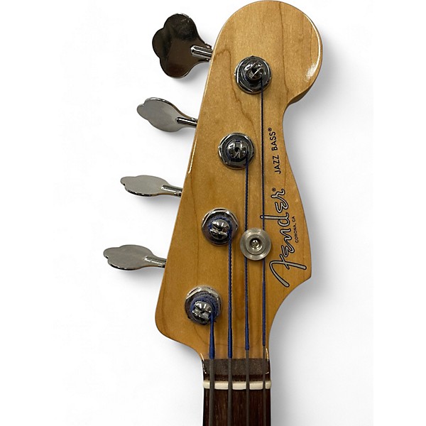 Used Fender American Professional Jazz Bass Candy Apple Red Electric Bass Guitar