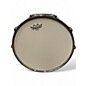 Used ddrum 14X6 Dominion Birch Snare Brushed Olive Metallic Drum