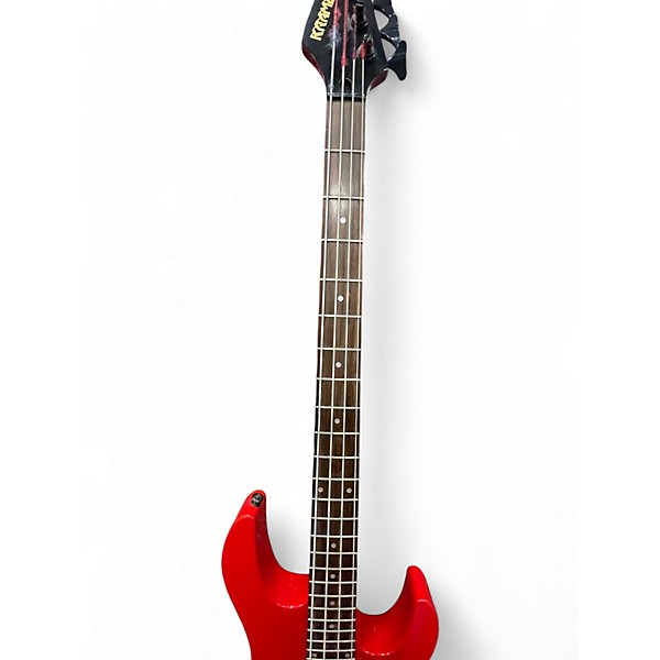 Used 1998 Kramer STRIKER RED Electric Bass Guitar