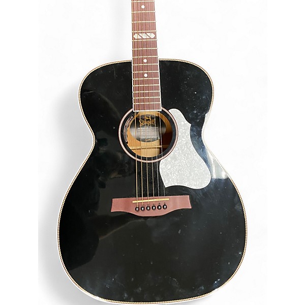 Used Seagull artist tuxedo black Acoustic Guitar