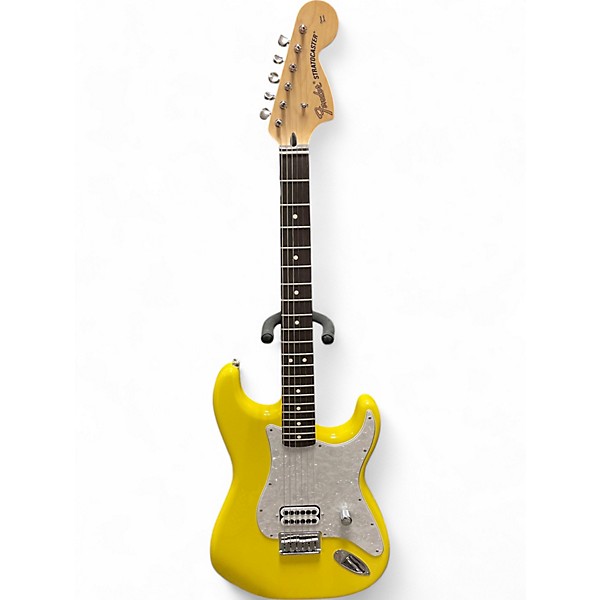 Used 2023 Fender Tom Delong Stratocaster Yellow Solid Body Electric Guitar