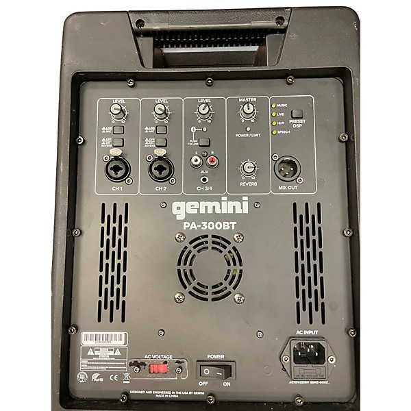 Used Gemini PA-300BT Sound Package