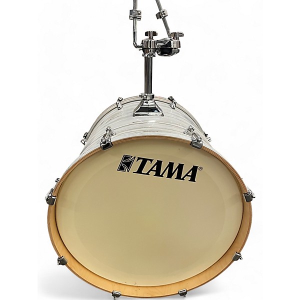 Used TAMA 7 Piece SUPERSTAR CLASSIC ICE ASH WRAP Drum Kit