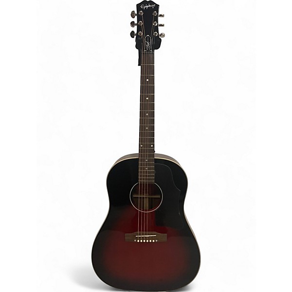 Used 2024 Epiphone SLASH J45 Vermillion BURST Acoustic Electric Guitar