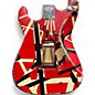 Used 2012 EVH Striped Series Frankie Red with Black and White Stripes Solid Body Electric Guitar