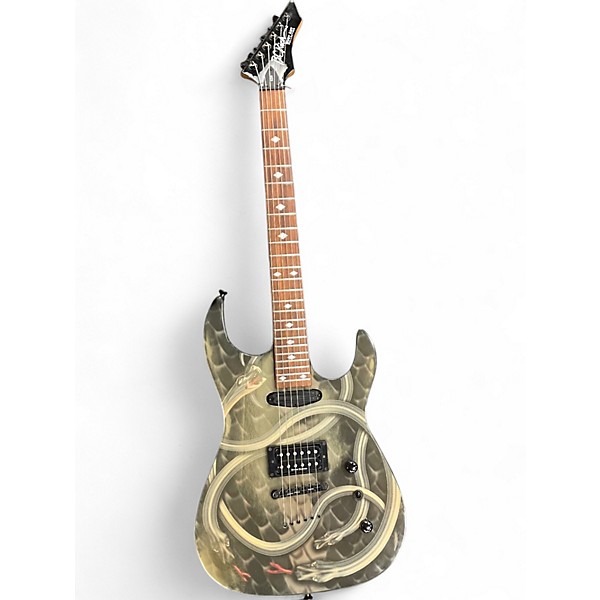 Used B.C. Rich ASM BODY ART COLLECTION Snakeskin Solid Body Electric Guitar