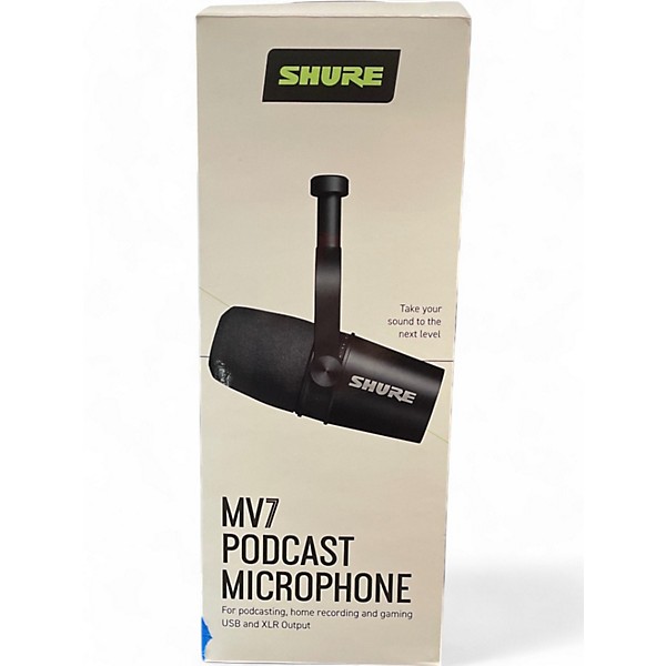 Used Shure MV7 USB Microphone