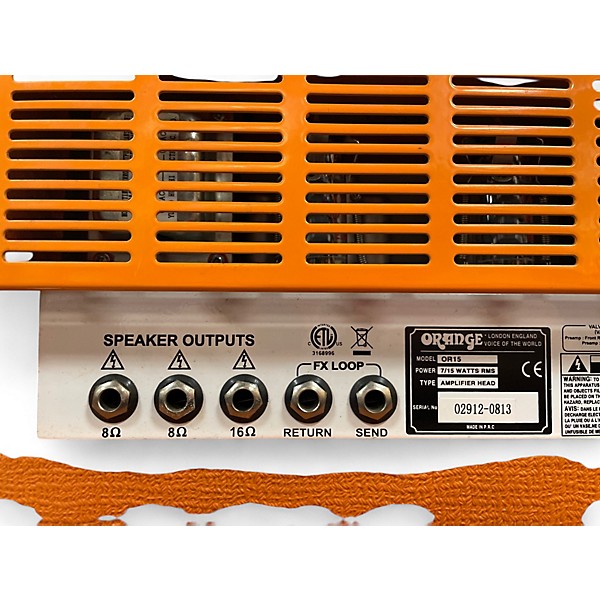 Used Orange Amplifiers OR15H 15W Tube Guitar Amp Head