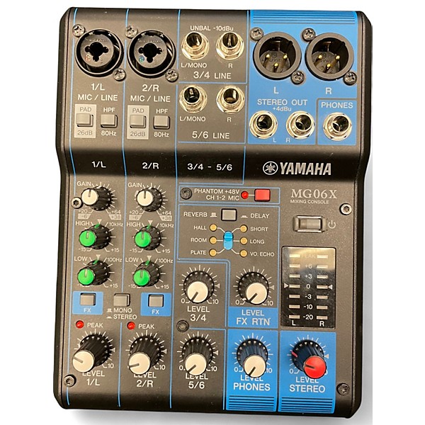 Used Yamaha MG06X Unpowered Mixer