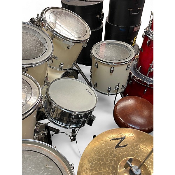 Used 2000 TAMA 8 Piece SWINGSTAR Alpine White Drum Kit