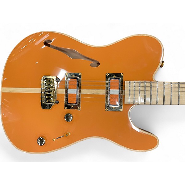 Used Pensa Custom Guitars  PT Orange Hollow Body Electric Guitar