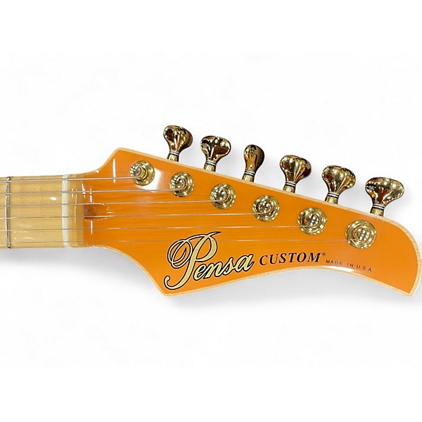 Used Pensa Custom Guitars  PT Orange Hollow Body Electric Guitar