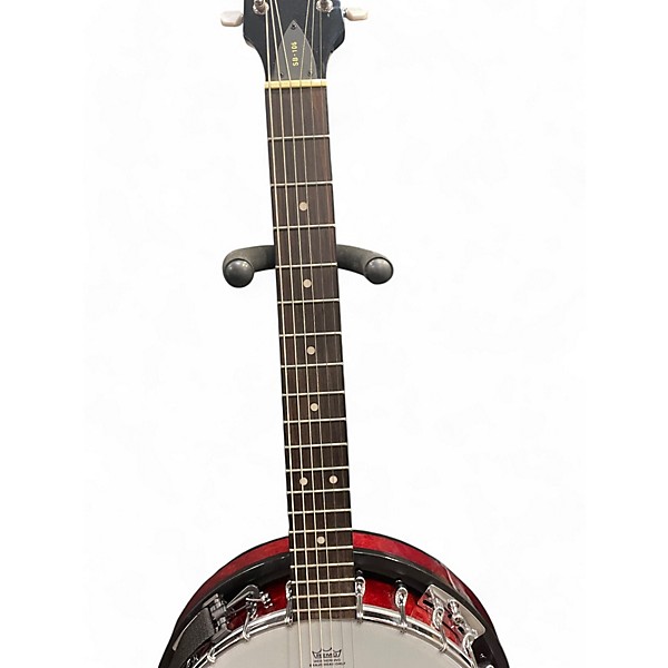 Used Savannah SB-106 Crimson Red Burst Banjo