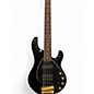 Used Ernie Ball Music Man Stingray HS 5 String Black and Gold Electric Bass Guitar