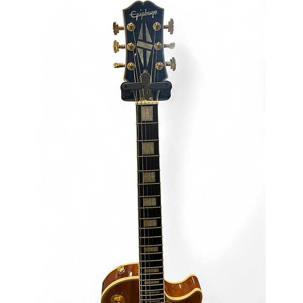 ギター Epiphone Les Paul Custom koa Used Epiphone Les Paul Custom Koa Natural Solid Body
