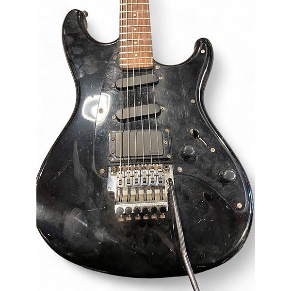 Vintage 1985 Ibanez rg440 Black Solid Body Electric Guitar