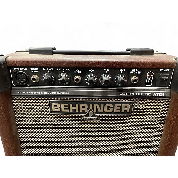 Used Behringer AT108 1X8 15W Ultracoustic Acoustic Guitar Combo Amp