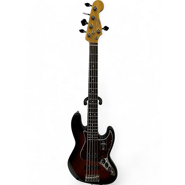 Used 2023 Fender American Professional II Jazz Bass V 3 Color Sunburst Electric Bass Guitar