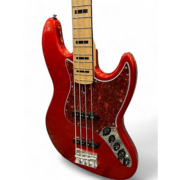 Used Sire Marcus Miller V7 Swamp Ash Metallic Red Electric Bass Guitar