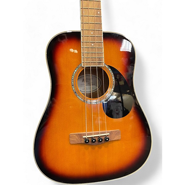 Used Mitchell EZBSB 2 Tone Sunburst Acoustic Bass Guitar