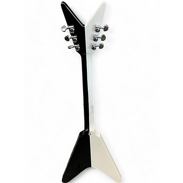 Used Dean michael schenker retro v black and white Solid Body Electric Guitar