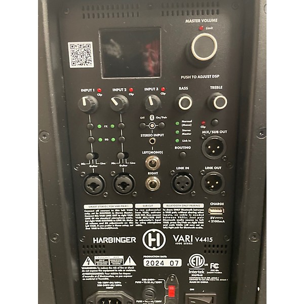 Used Harbinger V4415 Powered Speaker