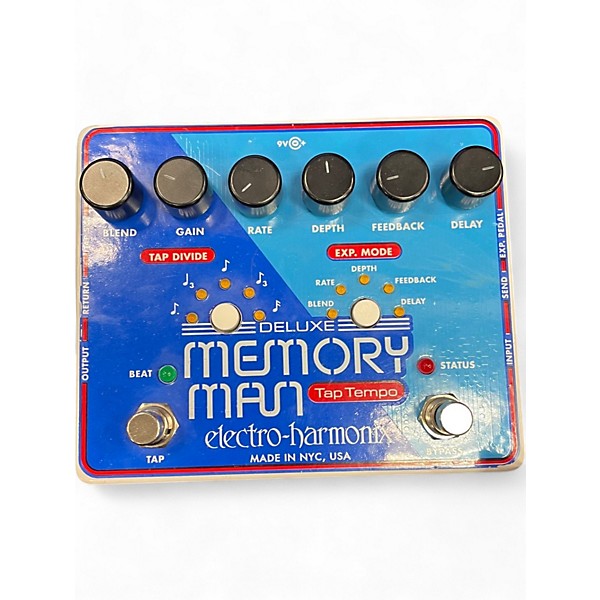 Used Electro-Harmonix memory man tap tempo Effect Pedal