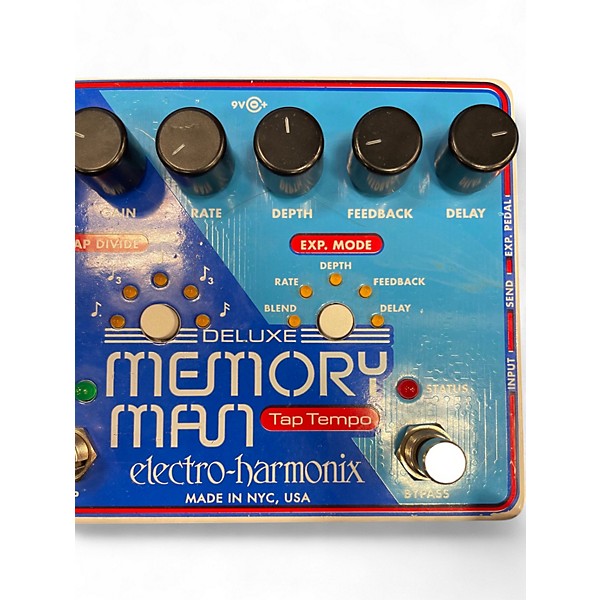 Used Electro-Harmonix memory man tap tempo Effect Pedal