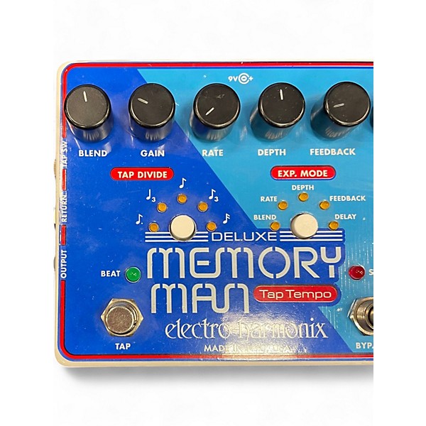 Used Electro-Harmonix memory man tap tempo Effect Pedal