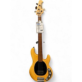 Used Ernie Ball Music Man sting ray 4 h f Yellow Electric Bass Guitar