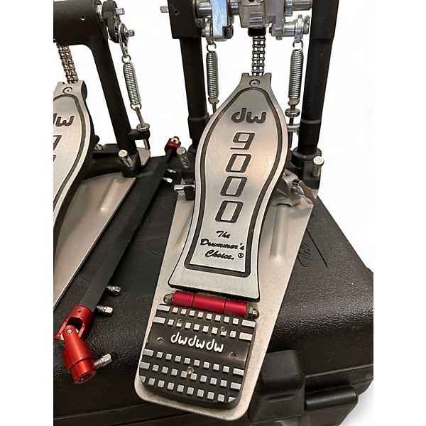 Used DW 9000 Series Double Double Bass Drum Pedal