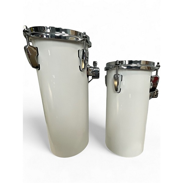 Used Pearl 6in AL612 AL618 Rocket Toms White Drum