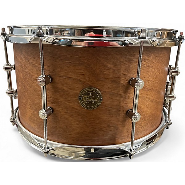 Used Gretsch Drums 8X14 Swampdawg Snare Mahogany Drum