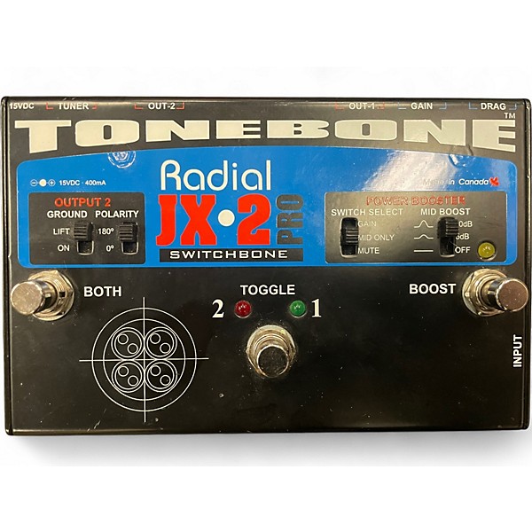 Used Radial Engineering JX2 Switchbone Class A ABY With Boost Pedal