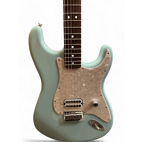 Used 2023 Fender Tom Delonge Signature Stratocaster Daphne Blue Solid Body Electric Guitar