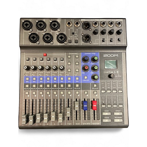 Used Zoom LIVE TRACK L8 Digital Mixer