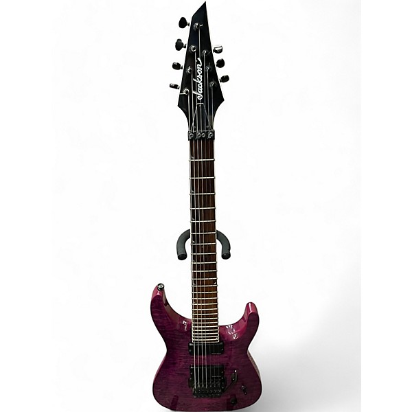 Used Jackson SLATXSD Trans Purple Solid Body Electric Guitar