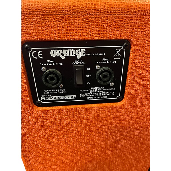 Used Orange Amplifiers OBC410 600W 4x10 Bass Cabinet